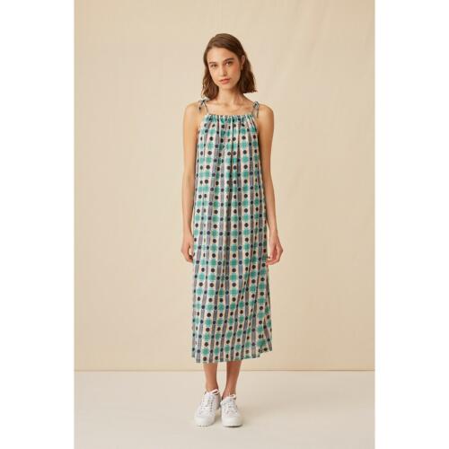 Harris Wilson Car Fleurs Cami Dress in Checked Cotton Rather Saucy