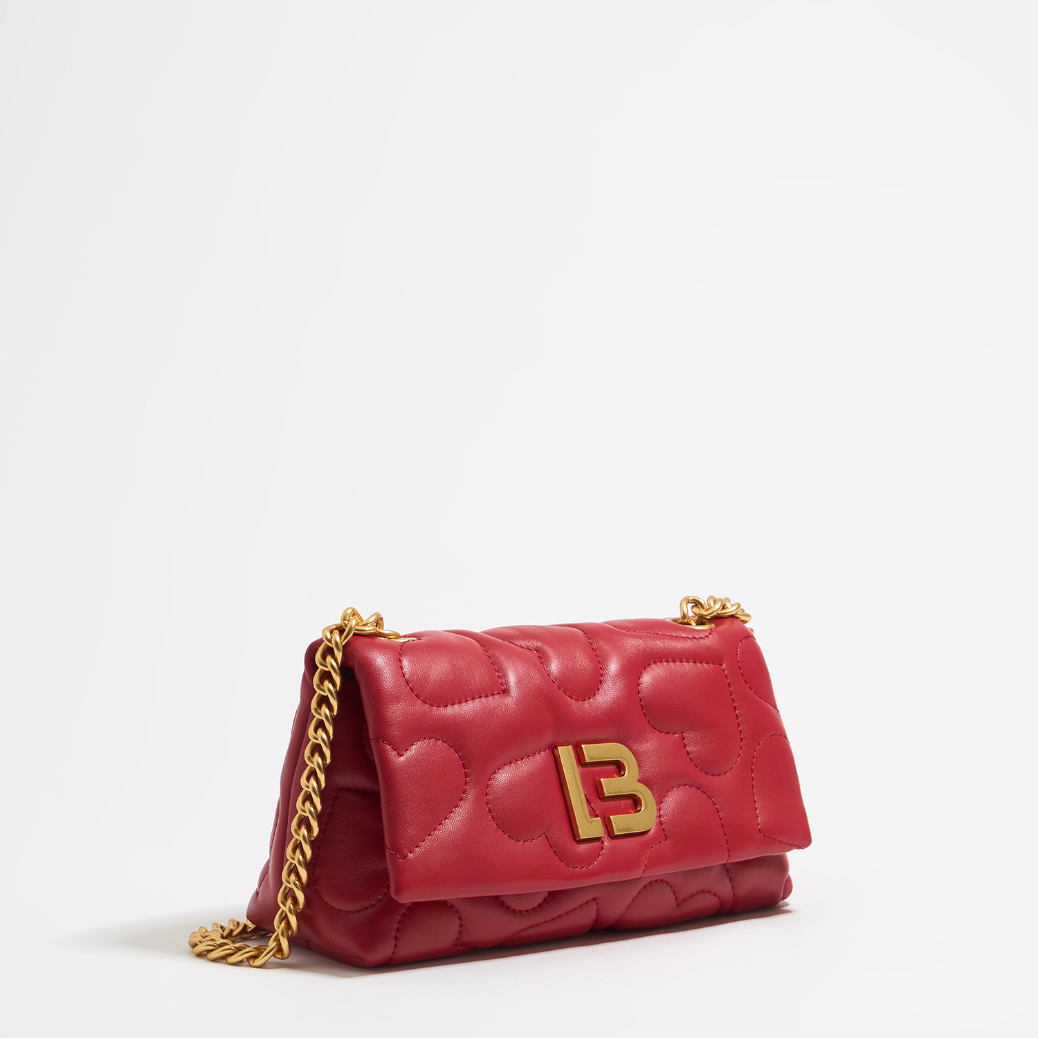 BIMBA Y LOLA Small red nappa leather flap bag | Rather Saucy