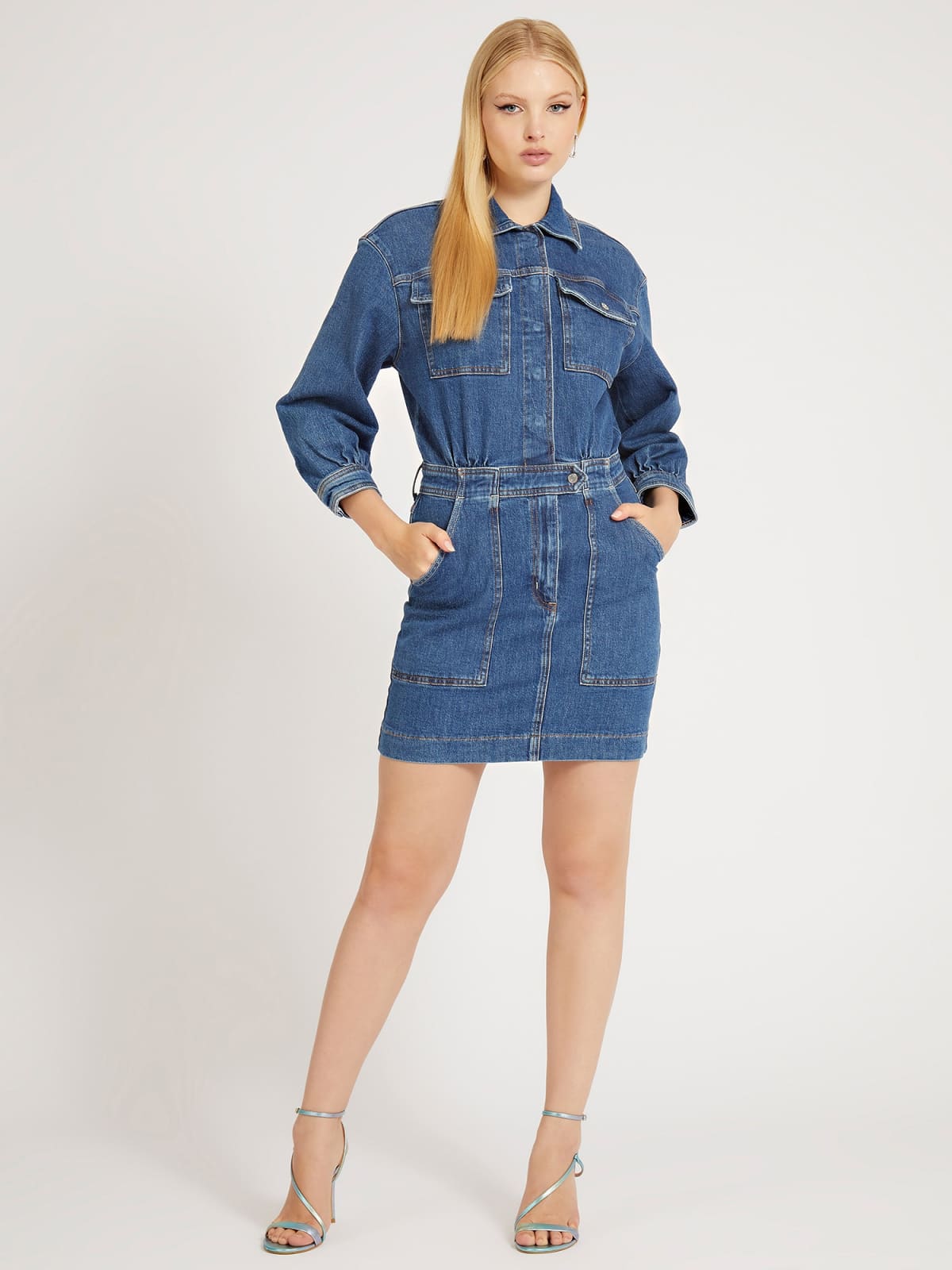 Guess denim dress best sale