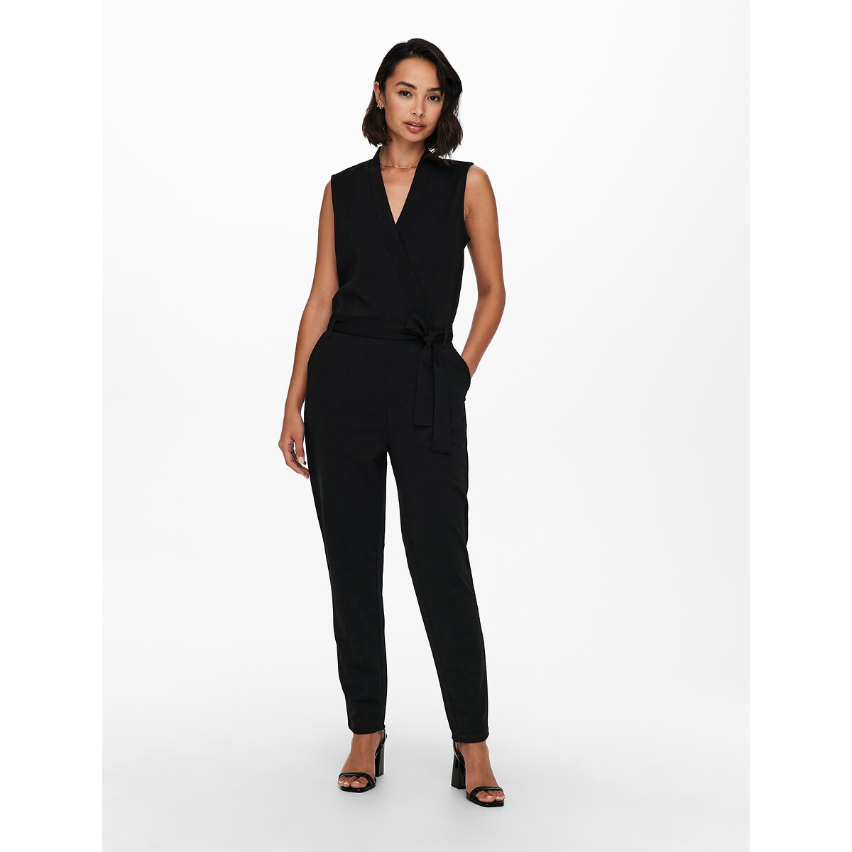 Jdy Sleeveless Tie-Waist Jumpsuit | Rather Saucy