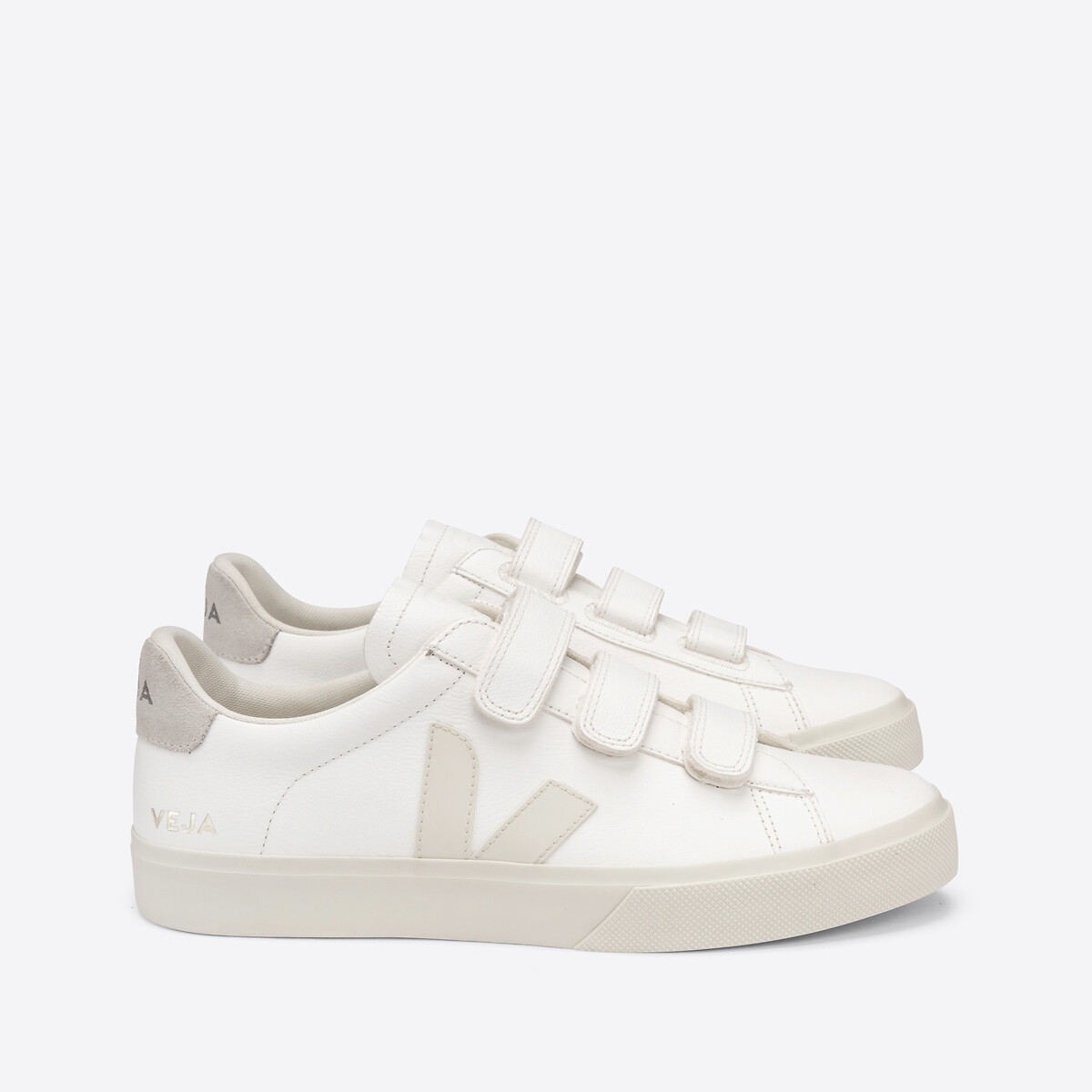 Veja Recife Leather Flatform Trainers with Touch 'n' Close Fastening ...