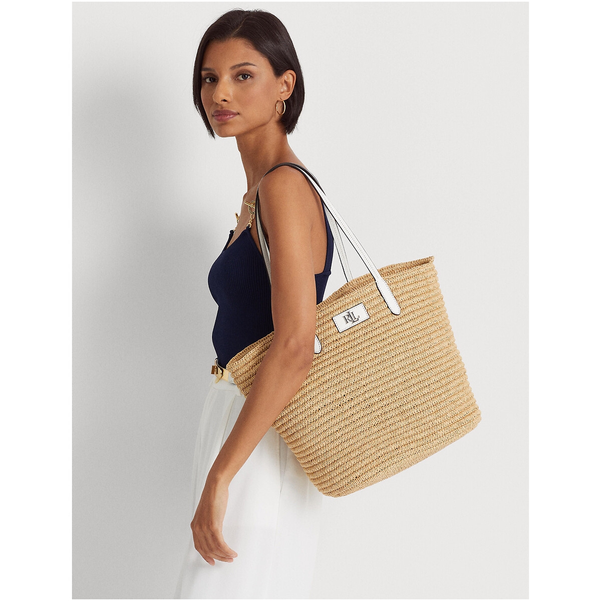 Lauren Ralph Lauren Raffia Tote Bag | Rather Saucy